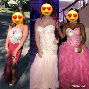 2 prom dresses & a quinceneara dress